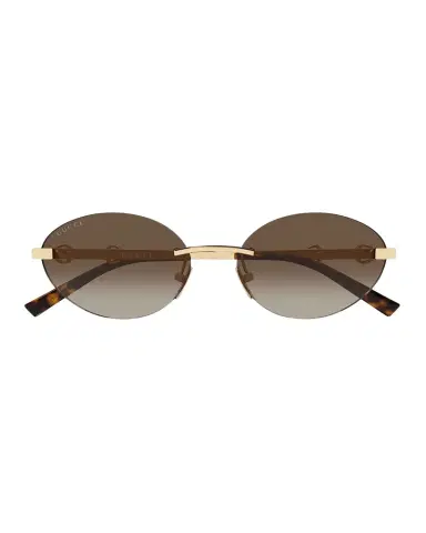 Gucci 58mm Metal & Acetate Oval Sunglasses | Thumbnail 1