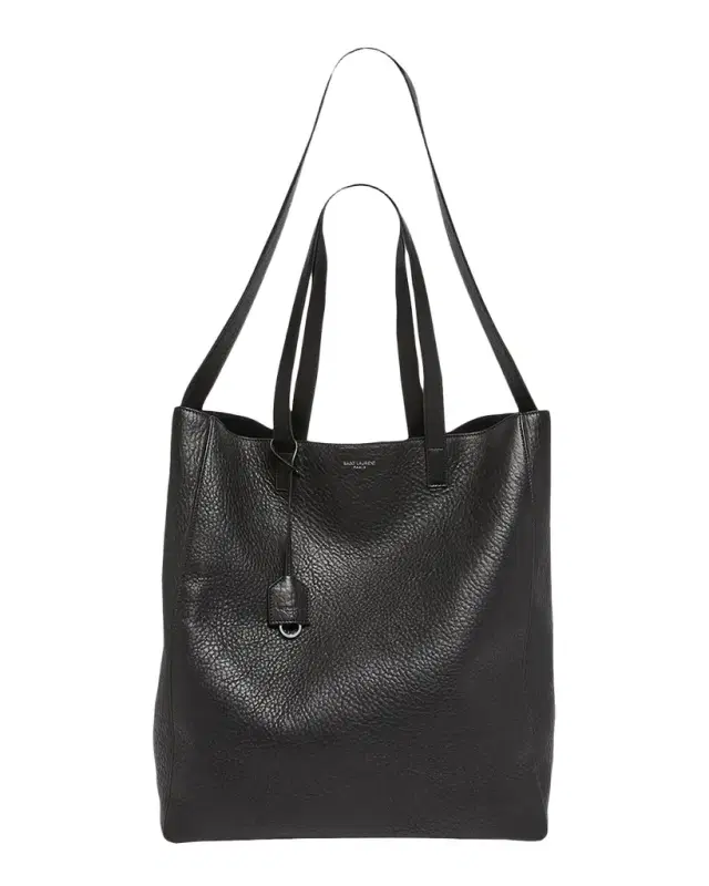 Saint Laurent Men 's Large Leather Shopper Bag