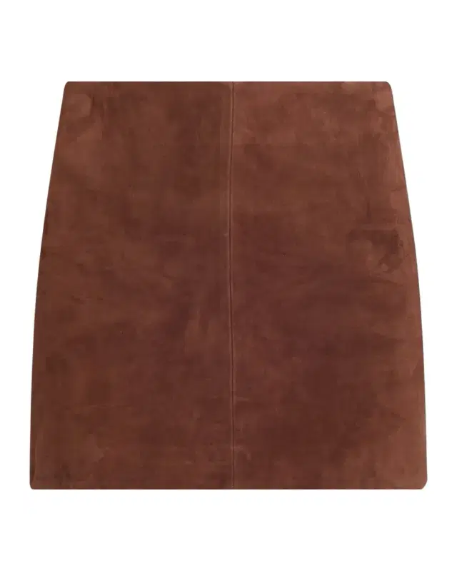 Melody A-Line Suede Mini Skirt