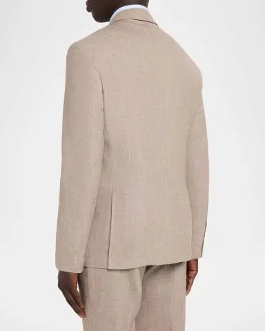 Brunello Cucinelli Men's Wool. Silk and Linen Sharkskin Two-Piece Suit | Thumbnail 5