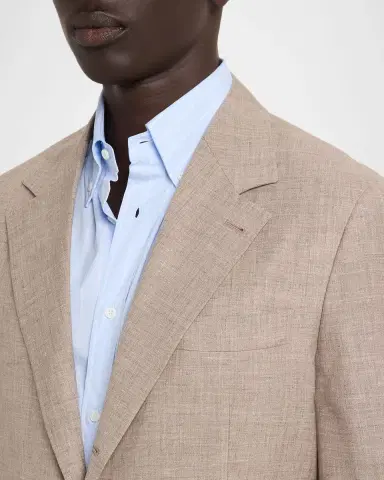 Brunello Cucinelli Men's Wool. Silk and Linen Sharkskin Two-Piece Suit | Thumbnail 6