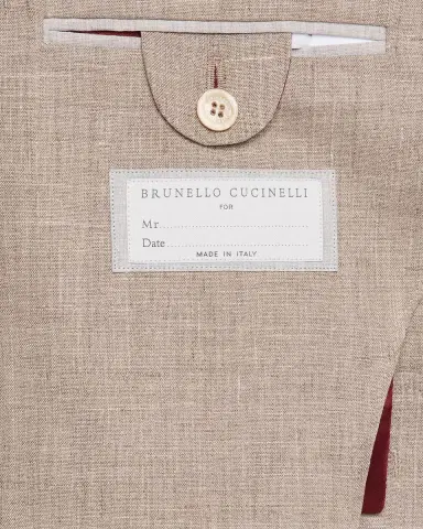 Brunello Cucinelli Men's Wool. Silk and Linen Sharkskin Two-Piece Suit | Thumbnail 7