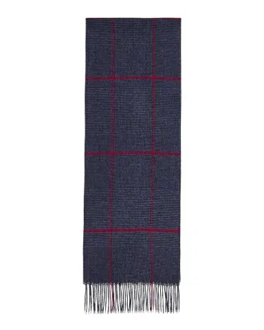 PIACENZA Men's Silk Cashmere Glen Plaid Scarf | Thumbnail 1 PIACENZA Men's Silk Cashmere Glen Plaid Scarf | Thumbnail 1