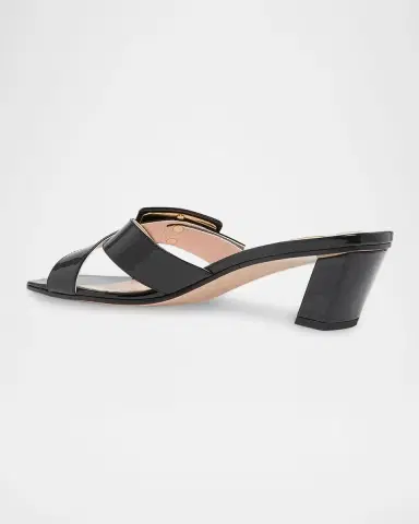 Roger Vivier Belle Vivier Cross-Strap Leather Sandals | Thumbnail 2 Roger Vivier Belle Vivier Cross-Strap Leather Sandals | Thumbnail 2