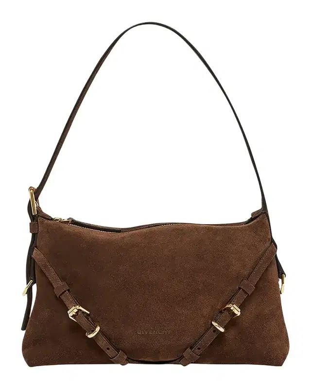 Givenchy Mini Voyou Suede Shoulder Bag