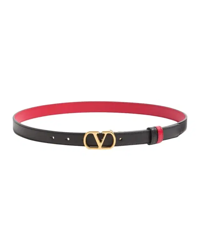 Valentino Garavani VLogo Signature Reversible Calfskin Belt, 30mm