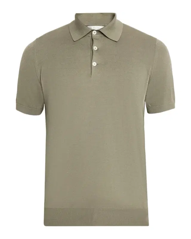 Men 's Cotton Short-Sleeve Polo Sweater