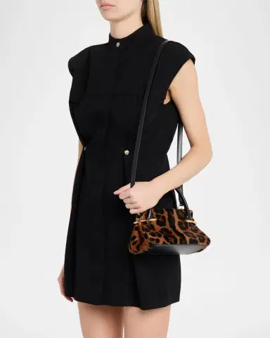 Givenchy Mini Pinch Leopard Pony-Effect Top-Handle Bag | Thumbnail 2 Givenchy Mini Pinch Leopard Pony-Effect Top-Handle Bag | Thumbnail 2
