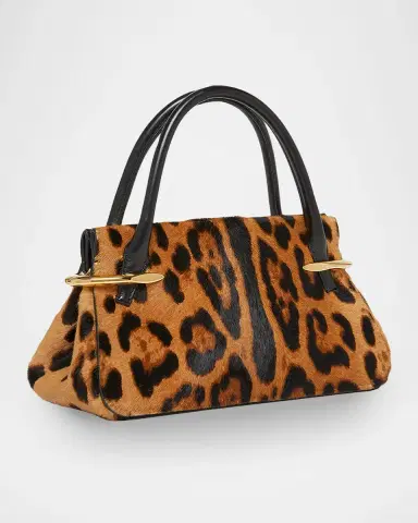 Givenchy Mini Pinch Leopard Pony-Effect Top-Handle Bag | Thumbnail 3 Givenchy Mini Pinch Leopard Pony-Effect Top-Handle Bag | Thumbnail 3