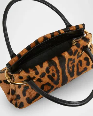 Givenchy Mini Pinch Leopard Pony-Effect Top-Handle Bag | Thumbnail 4 Givenchy Mini Pinch Leopard Pony-Effect Top-Handle Bag | Thumbnail 4