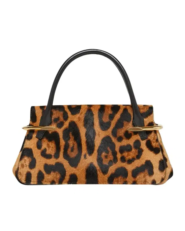 Givenchy Mini Pinch Leopard Pony-Effect Top-Handle Bag