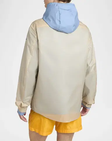 Moncler Men's Nylon Snap-Front Shirt Jacket | Thumbnail 3