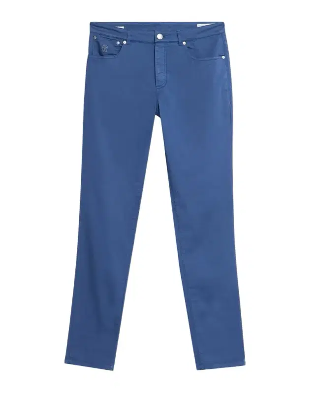 Brunello Cucinelli Men 's Dyed Cotton Straight-Fit Five-Pocket Pants