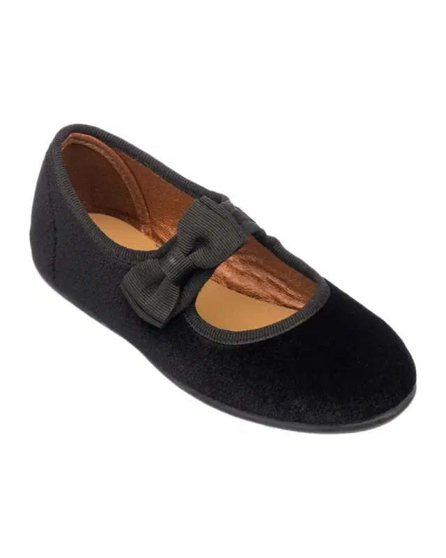 Elephantito Little Kid 's & Kid 's Bow-Detail Velvet Mary Janes