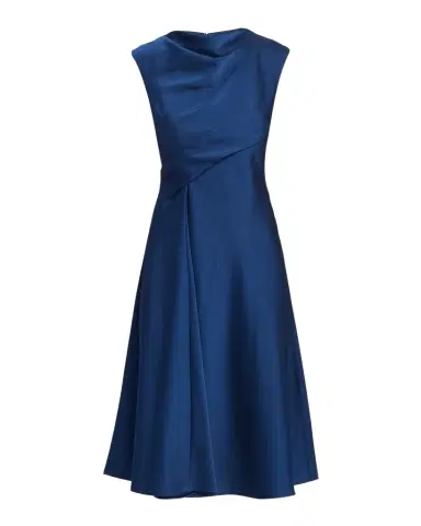 Aidan Mattox Cowl-Neck Crepe Back Satin Midi Dress | Thumbnail 1 Aidan Mattox Cowl-Neck Crepe Back Satin Midi Dress | Thumbnail 1