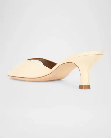 Staud 60mm Brigitte Leather Kitten-Heel Mules | Thumbnail 2