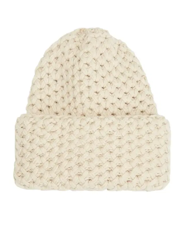 Inverni Cashmere Honeycomb Knit Beanie