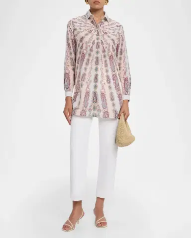 Etro Paisley-Print Silk Button-Down Blouse | Thumbnail 2