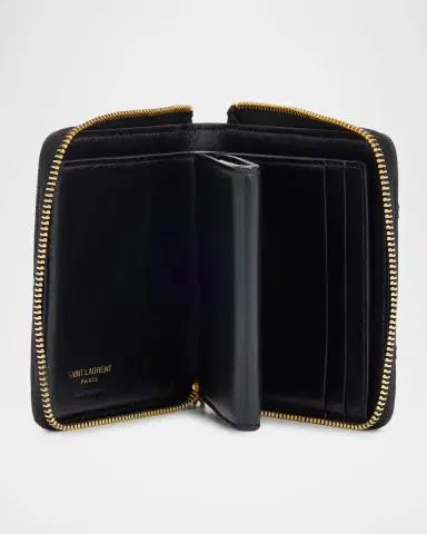 Saint Laurent Cassandre YSL Quilted Leather Wallet | Thumbnail 6 Saint Laurent Cassandre YSL Quilted Leather Wallet | Thumbnail 6