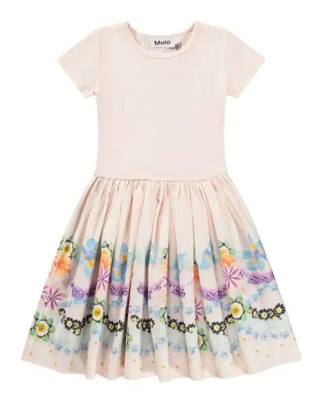 Girl's Cissa Short-Sleeved Organic Cotton Dress