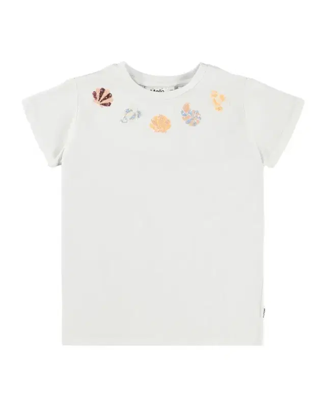 Girl 's Ranva Sequin Seashell Crewneck Tee