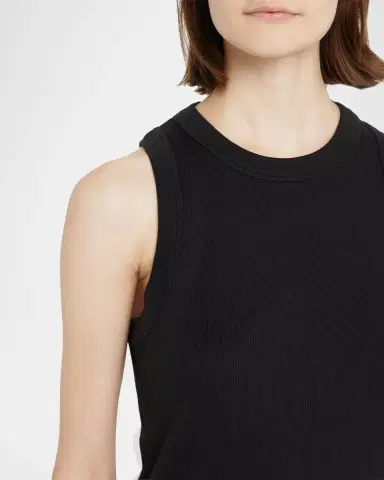 Veronica Beard Jordyn Rib-Knit Tank Top | Thumbnail 5
