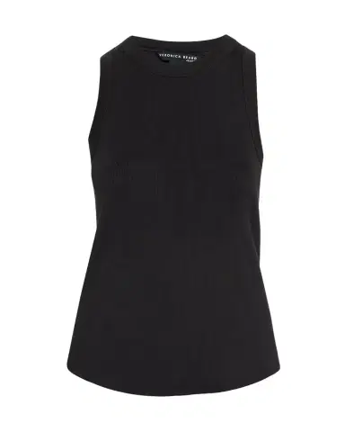 Veronica Beard Jordyn Rib-Knit Tank Top | Thumbnail 1