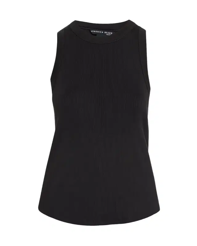 Veronica Beard Jordyn Rib-Knit Tank Top