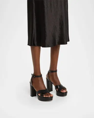 Gianvito Rossi Crisscross Ankle-Strap Platform Sandals | Thumbnail 2
