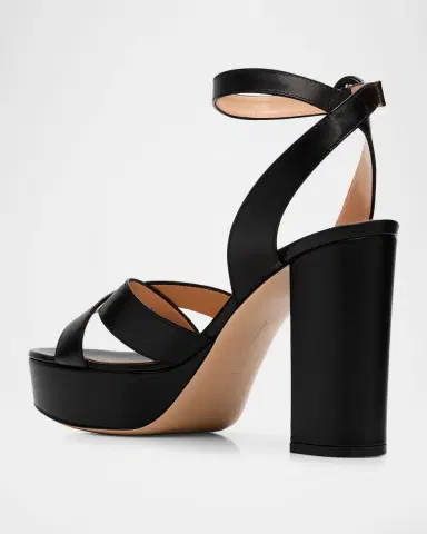 Gianvito Rossi Crisscross Ankle-Strap Platform Sandals | Thumbnail 4