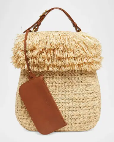 Saint Laurent Roady Fringed Raffia Shoulder Bag | Thumbnail 6 Saint Laurent Roady Fringed Raffia Shoulder Bag | Thumbnail 6