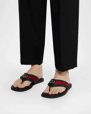 Gucci Men's Maverik Thong Sandals | Thumbnail 2