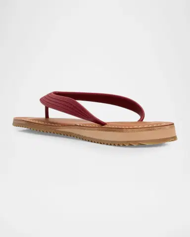 Miu Miu Logo Flat Thong Sandals | Thumbnail 4 Miu Miu Logo Flat Thong Sandals | Thumbnail 4
