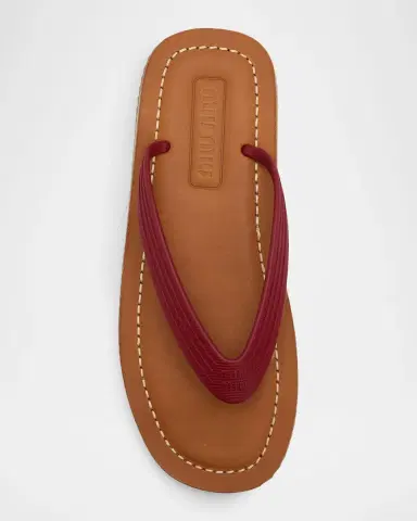 Miu Miu Logo Flat Thong Sandals | Thumbnail 6 Miu Miu Logo Flat Thong Sandals | Thumbnail 6