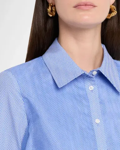 Brandon Maxwell Vaughn Frothy Layered Button-Down Shirt | Thumbnail 5 Brandon Maxwell Vaughn Frothy Layered Button-Down Shirt | Thumbnail 5