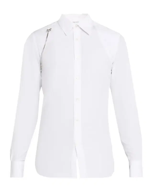 McQueen Men 's T-Chain Harness Sport Shirt