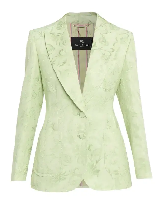 Etro Floral Single-Breasted Jacquard Jacket