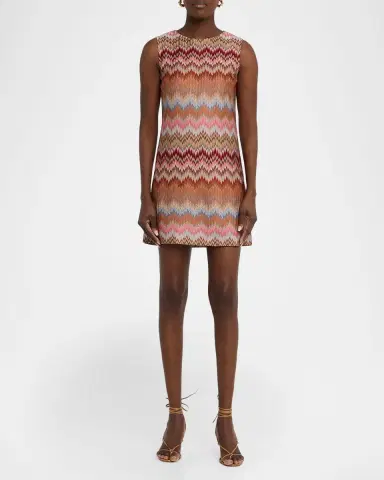 Missoni Multicolor Snake Chevron Sleeveless Mini Dress | Thumbnail 2