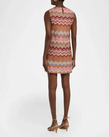 Missoni Multicolor Snake Chevron Sleeveless Mini Dress | Thumbnail 3
