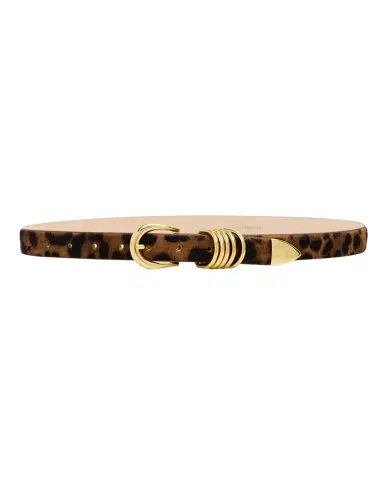 Déhanche Hollyhock Animal-Print Pony Hair Belt | Thumbnail 1 Déhanche Hollyhock Animal-Print Pony Hair Belt | Thumbnail 1