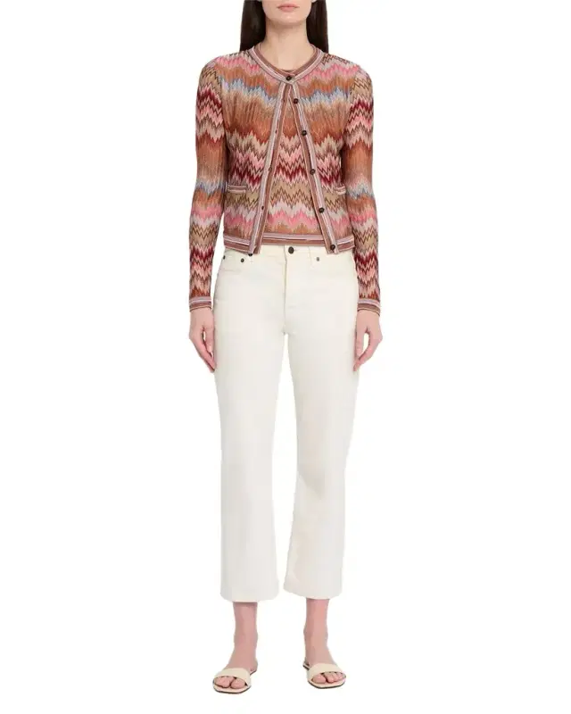 Missoni Multicolor Snake Chevron Crewneck Cardigan