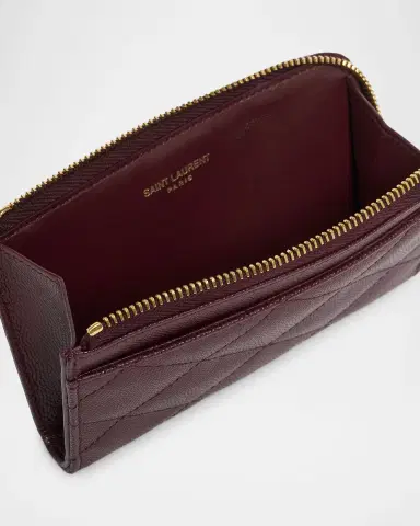 Saint Laurent YSL Quilted Leather Wallet | Thumbnail 3 Saint Laurent YSL Quilted Leather Wallet | Thumbnail 3