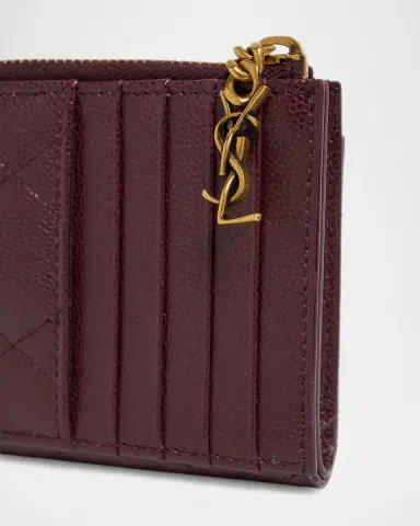 Saint Laurent YSL Quilted Leather Wallet | Thumbnail 4 Saint Laurent YSL Quilted Leather Wallet | Thumbnail 4