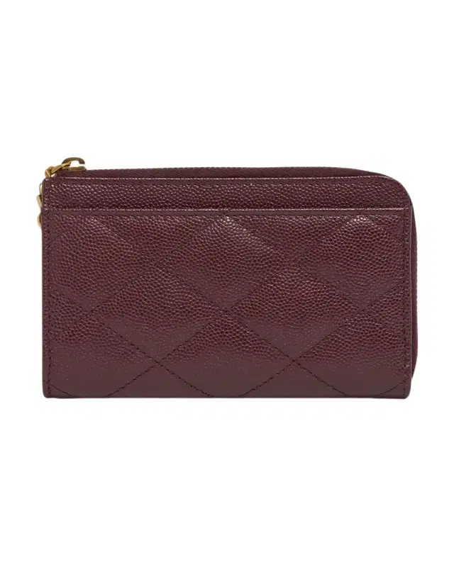 Saint Laurent YSL Quilted Leather Wallet