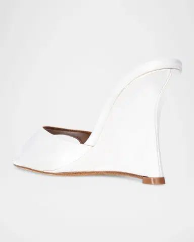 Staud 100mm Brigitte Satin Wedge Mules | Thumbnail 2 Staud 100mm Brigitte Satin Wedge Mules | Thumbnail 2