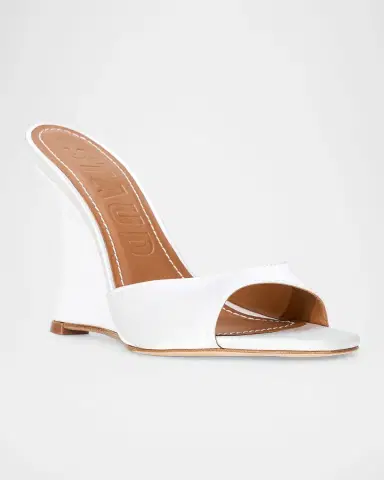 Staud 100mm Brigitte Satin Wedge Mules | Thumbnail 5 Staud 100mm Brigitte Satin Wedge Mules | Thumbnail 5