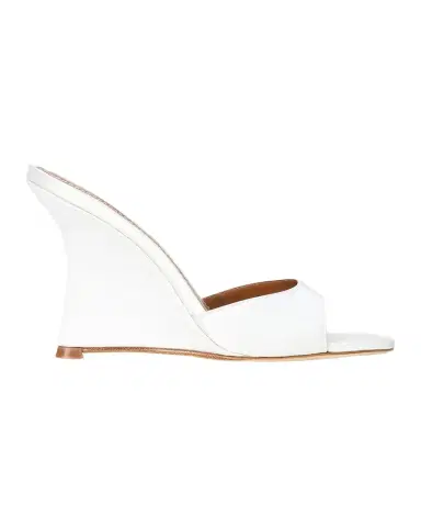 Staud 100mm Brigitte Satin Wedge Mules | Thumbnail 1 Staud 100mm Brigitte Satin Wedge Mules | Thumbnail 1