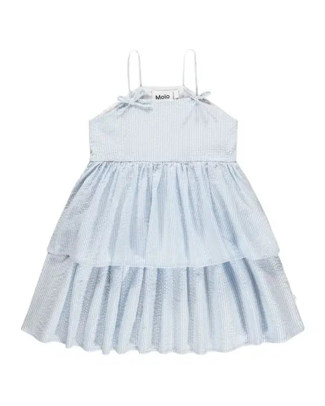 Girl 's Chelsea Tiered Seersucker Dress