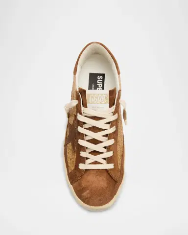 Golden Goose Super-Star Raffia and Suede Low-Top Sneakers | Thumbnail 6 Golden Goose Super-Star Raffia and Suede Low-Top Sneakers | Thumbnail 6