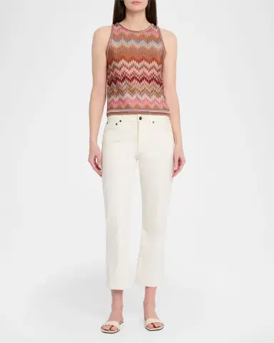 Missoni Multicolor Snake Chevron Knit Tank Top | Thumbnail 2